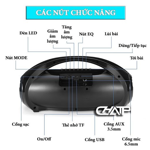 Loa Bluetooth Karaoke Xách Tay KM-S2 Bản Mới +Tặng Mic Hát Có Dây, Âm Bass Cực Hay HOT