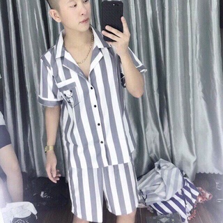 [ CHƠI LÀ CHẤT LÀ NGẦU ] Bộ Tù Trưởng Kẻ Sọc Quần Áo Phạm Nhân Pizama Siêu Hot Của Năm 2021 R4