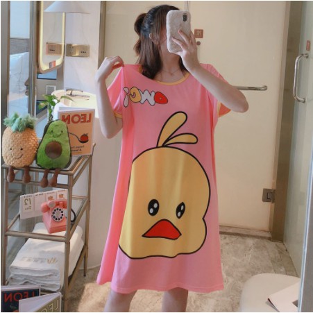 MỚI*Váy Ngủ Cotton Cute Dáng Suông Chất Đẹp Hàng Loại Đẹp