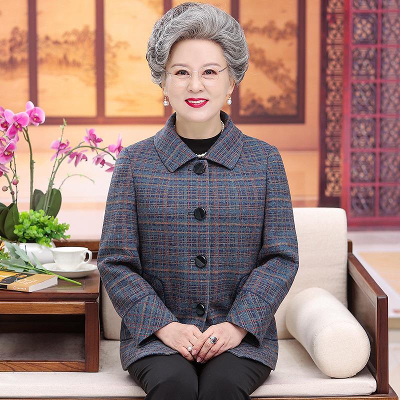 Áo Khoác Xuân Thu Mới 2022 Cho Phụ Nữ Lớn Tuổi