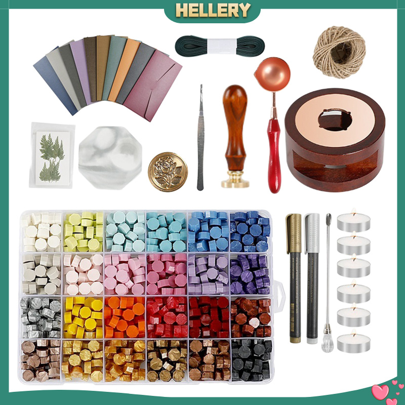 Bộ Dụng Cụ Đóng Dấu Sáp Niêm Phong Bao Thư Có Tay Cầm