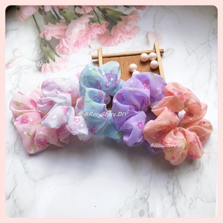 CỘT TÓC VẢI SCRUNCHIES VOAN LỤA HOA BI TIỂU THƯ - PHONG CÁCH ULZZANG PHỤ KIỆN THỜI TRANG NỮ GIÁ RẺ ĐẸP
