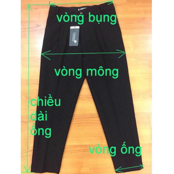 Quần Baggy vải có big size đên 80Kg, quần tây công sở vnxk bao chất (ảnh thật)