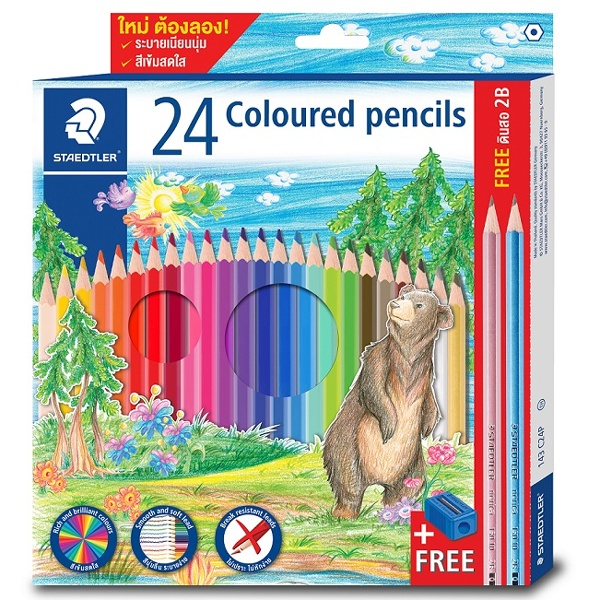 Chì màu cao cấp - STAEDTLER 24 Coloured pencils 143C24P - TL