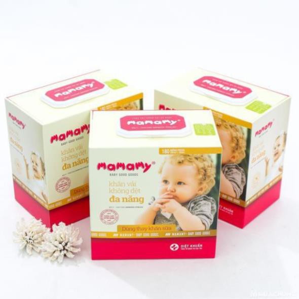 3 hộp khăn khô Mamamy 180 tờ - FLASH SALE 99K