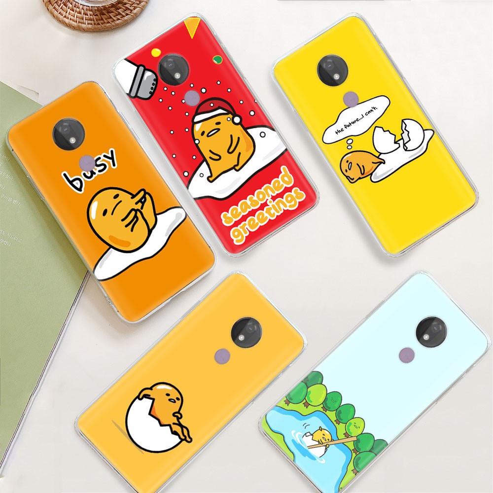 Ốp Điện Thoại Trong Suốt Họa Tiết Gudetama Dễ Thương Cho Motorola Moto E4 E5 E6 Plus E6S P30 Note Z2 Play Ty71