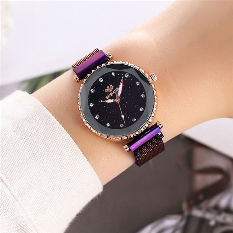 ZOLFA Ladies Luxury Starry Sky Magnet Buckle Watches Fashion Mesh Belt Womens Quartz Wristwatch Analog Clocks Ladies Exquisite Dress Accessories Đồng hồ nữ