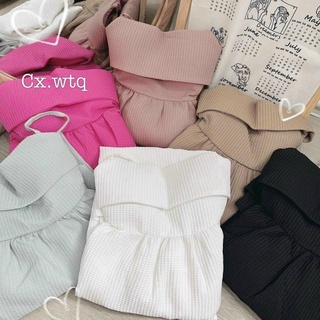 ĐẦM XOÈ👗2DÂY FROM XOÈ BUỘT NƠ PHÍA SAU HÀNG TK CC 🤩