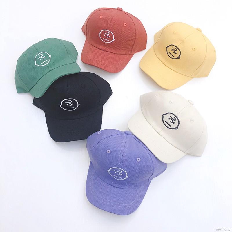 Mũ lưỡi trai thêu hình dễ thương cho bé