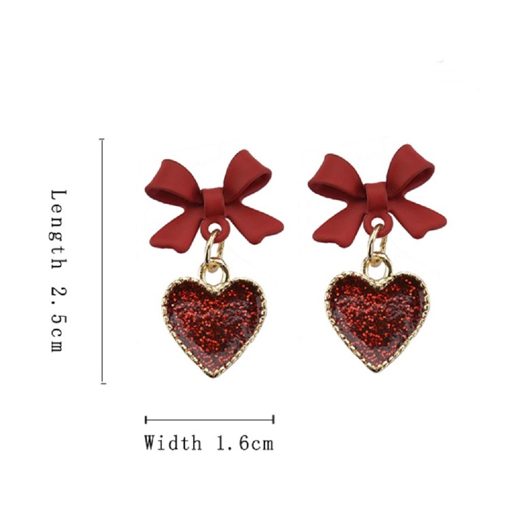 Bông Tai Dáng Dài Hình Nơ Xinh Xắn S925 Cho Nữ