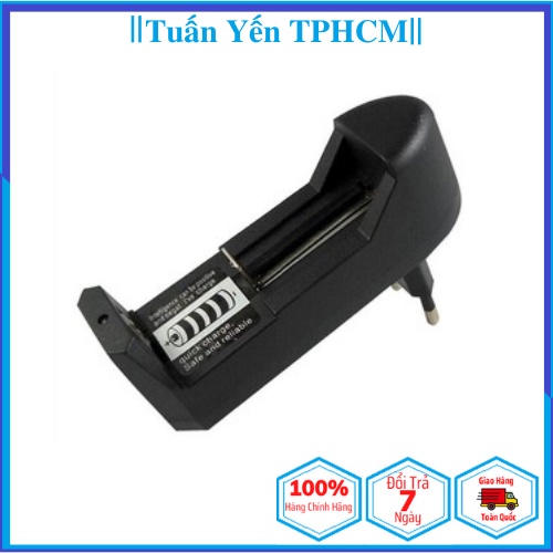 Máy Sạc Đơn Pin Li-ion 18650 16340 14500 Cho Đèn Pin Siêu Sáng, Quạt Mini 3 Tốc Độ,...