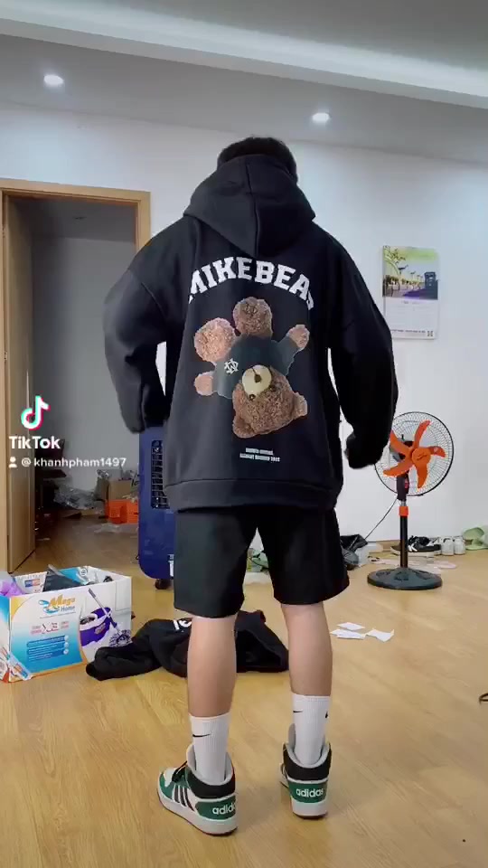 Áo Khoác Hoodie  , Áo Hoodie Nam Gấu Ngược  chất nỉ bông không xù siêu ấm | BigBuy360 - bigbuy360.vn