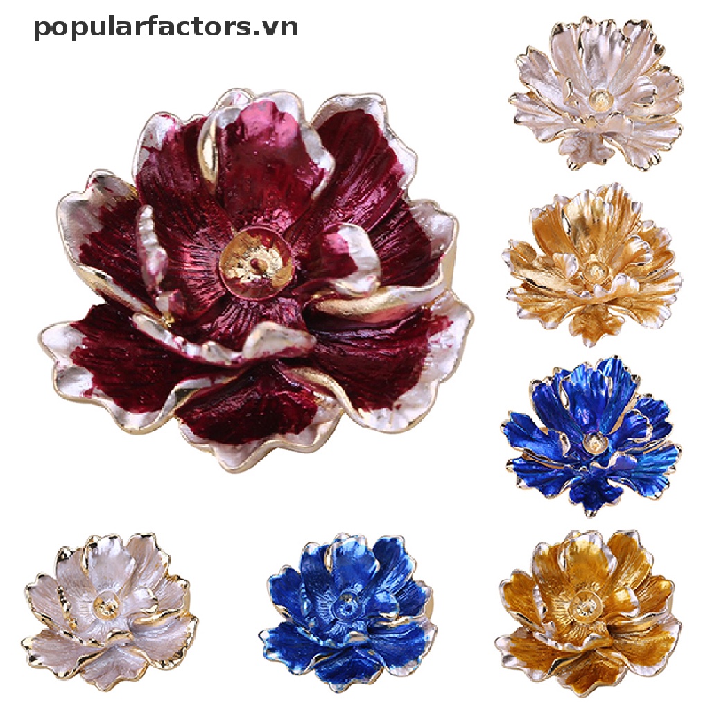 Ghim Cài Áo Hình Bông Hoa Đính Ngọc Trai Phong Cách Vintage