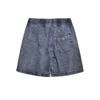 JEAN SHORTS Big Kid blue - quần short jean cạp thun ống rộng CHUỘT TRẮNG