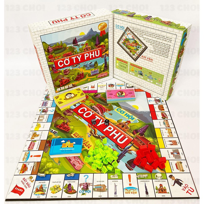 [COMBO 5 IN 1] Đồ chơi Cờ Tỷ Phú Monopoly+ Ma sói + Bang + Coup + Tarot [GIÂ KHUYẾN MÃI]