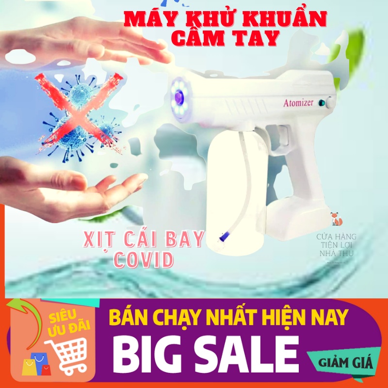 MÁY PHUN KHỬ KHUẨN DIỆT TRÙNG CẦM TAY_ SÚNG PHUN KHỬ KHUẨN NANO TIỆT TRÙNG BẰNG TIA UV