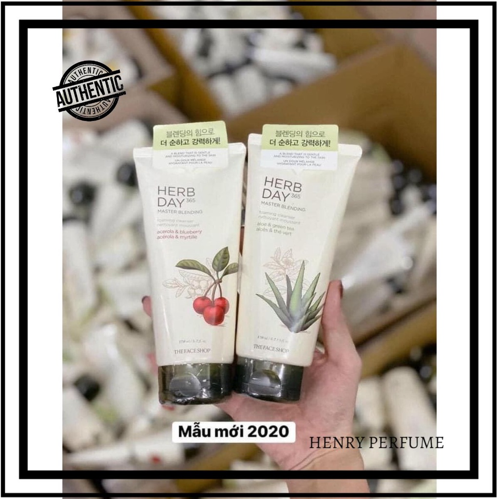 ⛅  SỮA RỬA MẶT TRÁI CÂY THE FACE SHOP HERB DAY 365 CLEANSING FOAM 𝒫𝒪ℒ𝒴ℳℰℛ