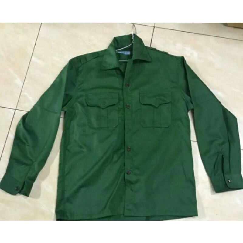 Áo lao động màu xanh áo học tập quân sư Nam/nữ