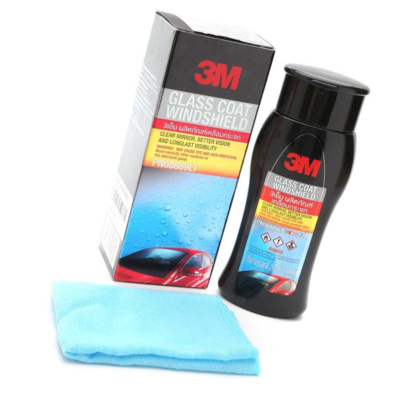 Combo Dung Dịch Chống Bám Nước Kính Xe 3M 08889 LT 200ml Và Xà Bông Rửa Xe 3M Car Wash Shampoo 1L - 3M Long Vu