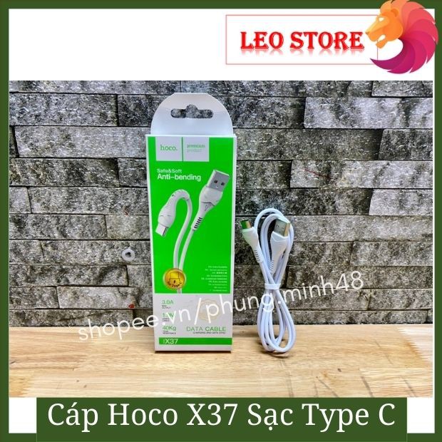 Dây cáp sạc Hoco X37 đầu Lightning/Type C/Micro USB dùng sạc Iphone/Andoird/Samsung - Cam kết hình thật