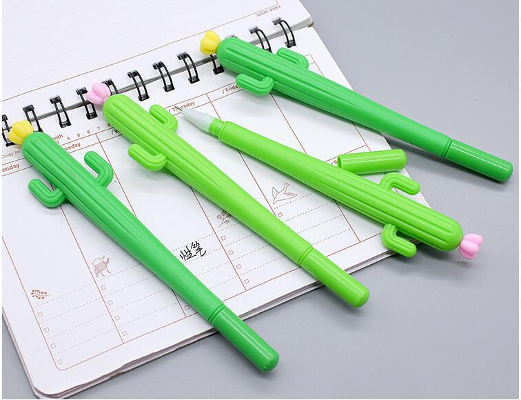 Bút Mực Nước Mực Đen Ngòi 0.5mm Hình Cây Xương Rồng
