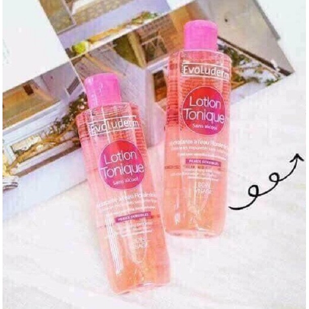 Nước hoa hồng Evoluderm se khít lỗ chân lông, dưỡng ẩm &amp; làm sạch 250ml