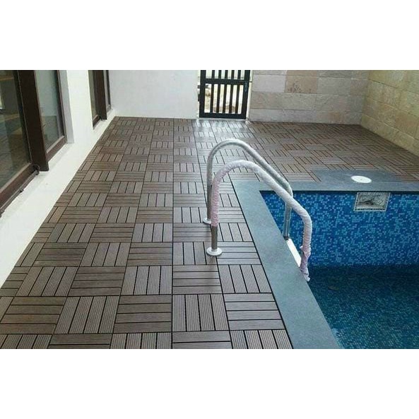 Thảm Nhựa Ghép Lót Sàn Ban Công,Sân Vườn Kích Thước 30cm x 30cm