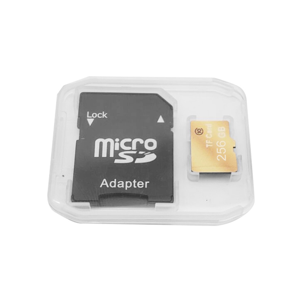 Thẻ nhớ MIcro SD TF 256GB kèm đầu đọc thẻ và hộp đựng tiện dụng