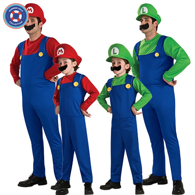 Bộ Đồ Hóa Trang Halloween Nhân Vật Super Mario Dành Cho Gia Đình