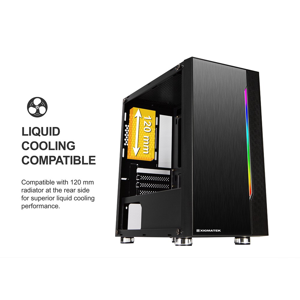 XIGMATEK GEMINI (EN41654) - PREMIUM M-ATX, RGB STRIP | BigBuy360 - bigbuy360.vn