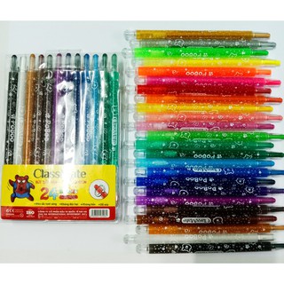 Bút sáp vặn dài 12, 18, 24 màu chất lượng cao