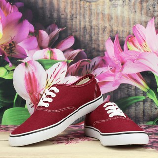 Giày vải van classic -  đỏ đô Nam
