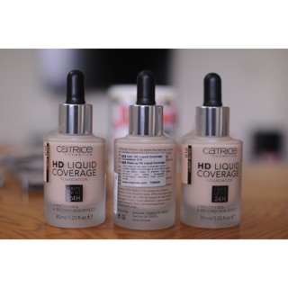 Kem nền che khuyết điểm kiềm dầu catrice hd liquid coverage foundation 30ml