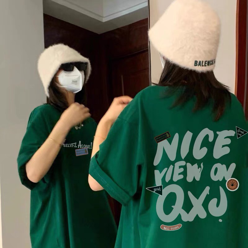 Áo Thun Tay Lỡ Unisex NICE YIEW ON QXJ KL Unisex