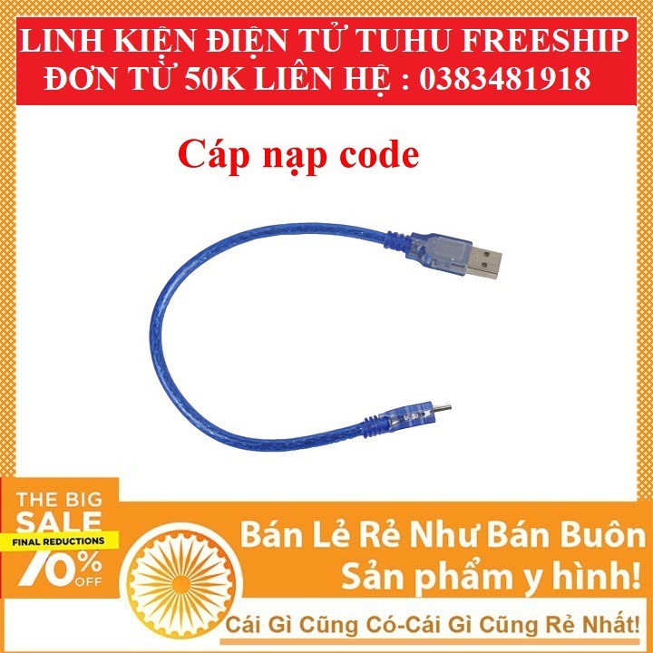 DÂY Cáp MiNi USB 30cm ( Cho Arduino Nano) micro usb dây nạp code linh kiện điện tử tuhu