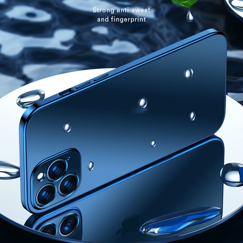 Mạ vuông cho IPhone Mạ vuông Mờ trong suốt Vỏ silicon mềm chống bám vân tay Chống rơi rớt Siêu mỏng cho IPhone 13 12 Mini 11 Pro Max X XR XS 6 7 8 Plus Ống kính SE 2020 Tất cả bao gồm Ốp lưng mới nhất