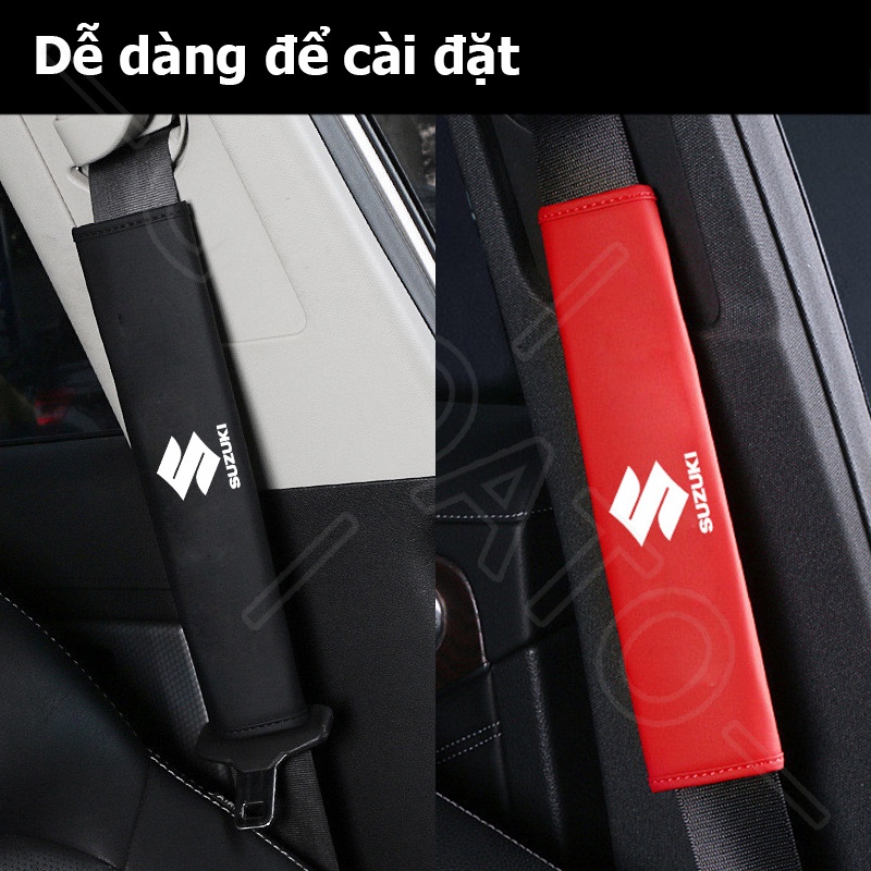 GTIOATO Da DâY Đai An ToàN Ô Tô CàI DâY An ToàN Ô Tô BọC DâY An ToàN Xe HơI Đệm Bọc Dây Đai An Toàn Xe Hơi Phụ KiệN Ô Tô Phụ KiệN Trang Trí Ô Tô Cho Suzuki XL7 Swift Ertiga Ciaz
