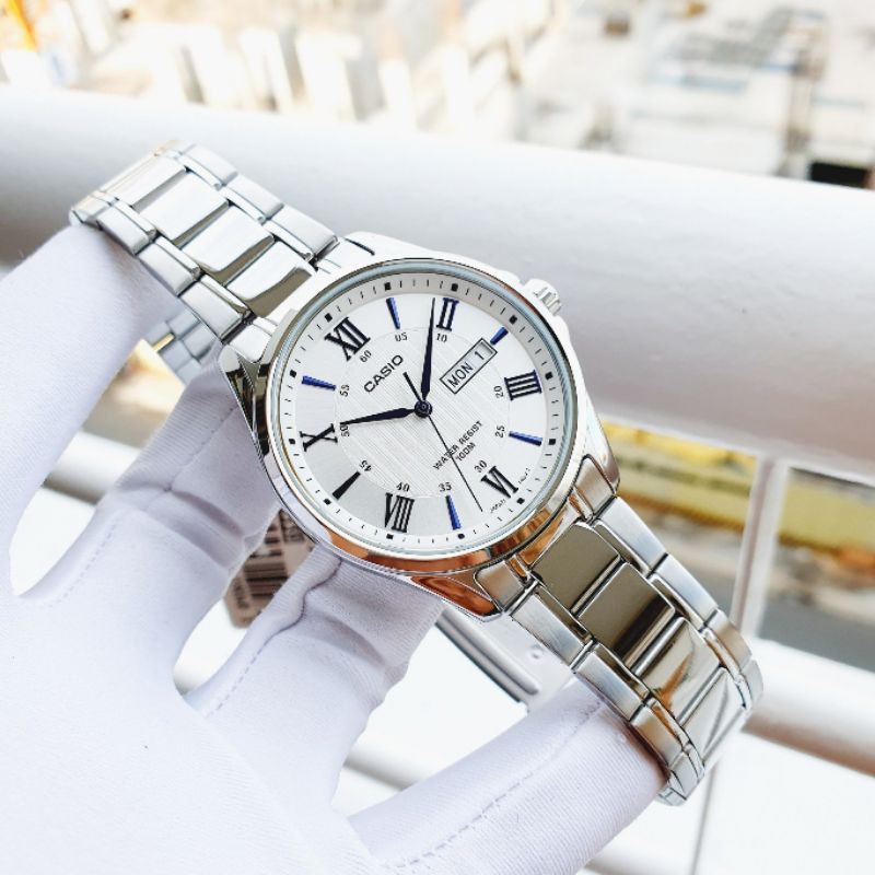 Đồng hồ nam Casio MTP 1384D-7A2 dây thép không gỉ cao cấp giá rẻ | HolCim - Kênh Xây Dựng Và Nội Thất