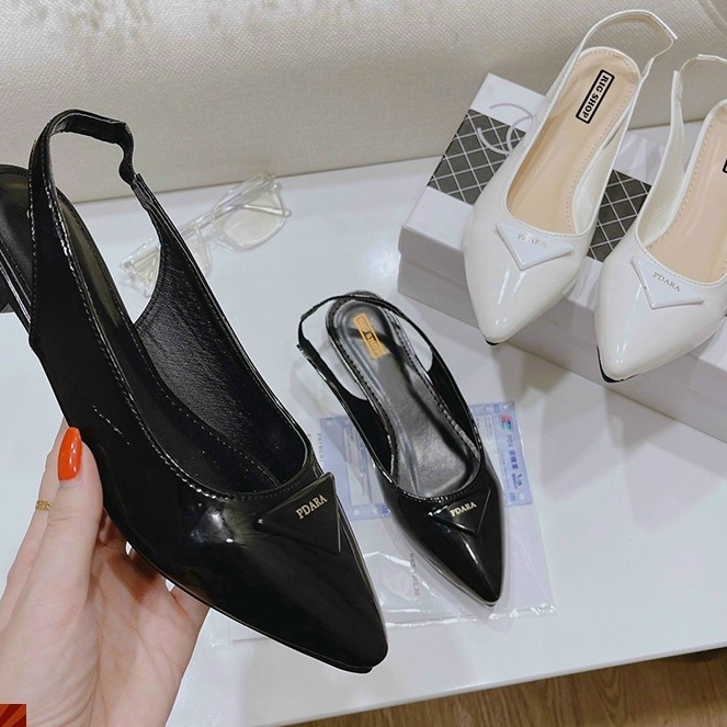 Giày bệt da bóng 2 màu siêu xinh hàng cao cấp