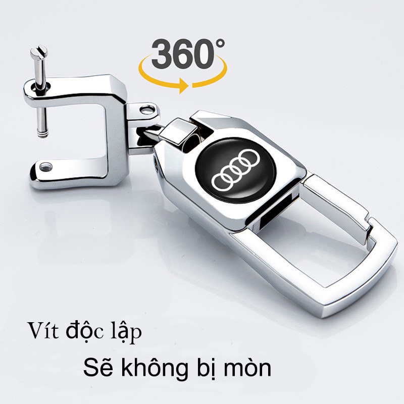 móc chìa khóa ô tô Audi móc khóa hợp kim