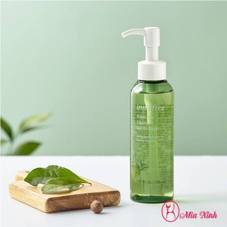 Gel Tẩy Trang Kết Hợp Sữa Rửa Mặt Innisfree Green Tea Cleansing Gel-To-Foam 150ml