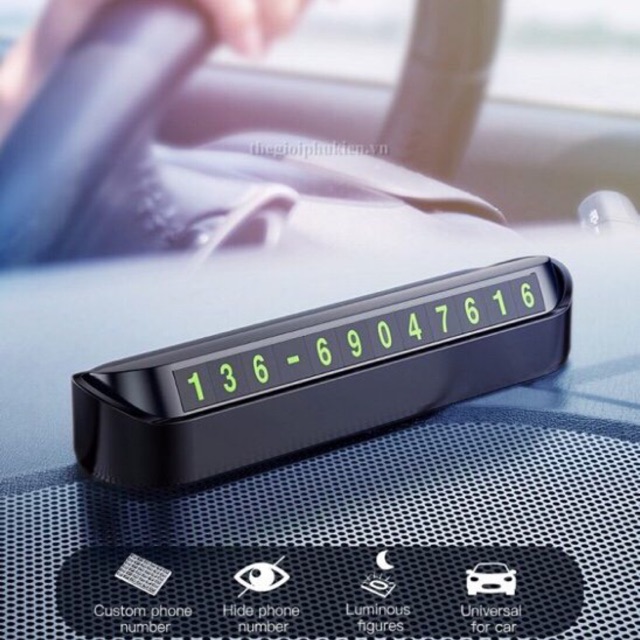 Bảng số điện thoại trên xe ô tô chính hãng Baseus