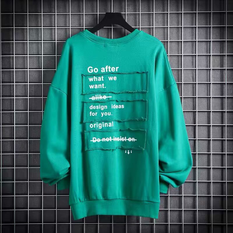 Áo Sweater Cổ Tròn Tay Dài Dáng Rộng Rách Phong Cách Hip Hop Mới Cho Nam Giới 2021 | BigBuy360 - bigbuy360.vn