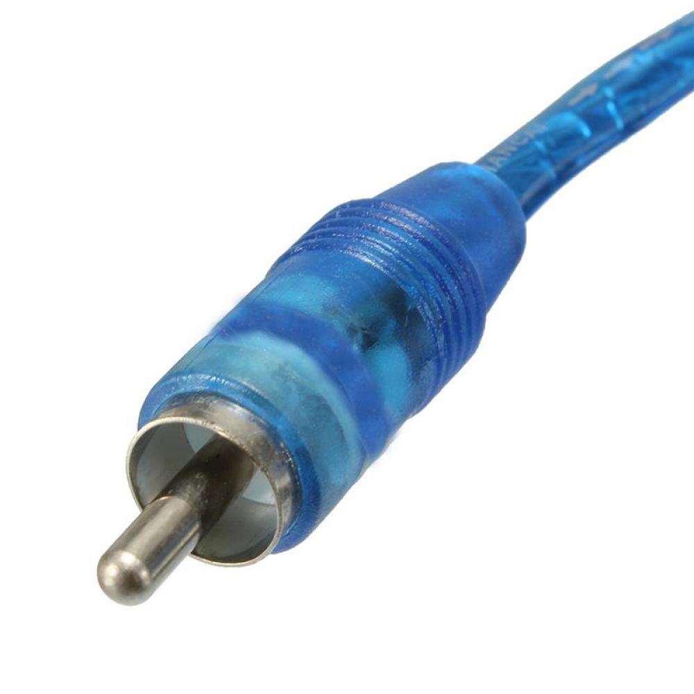 ❤LANSEL❤ Sale Audio Cable Practical 1 RCA Male To 2 Female Y Adapter Wire  New Blue Hot Splitter Stereo Connector