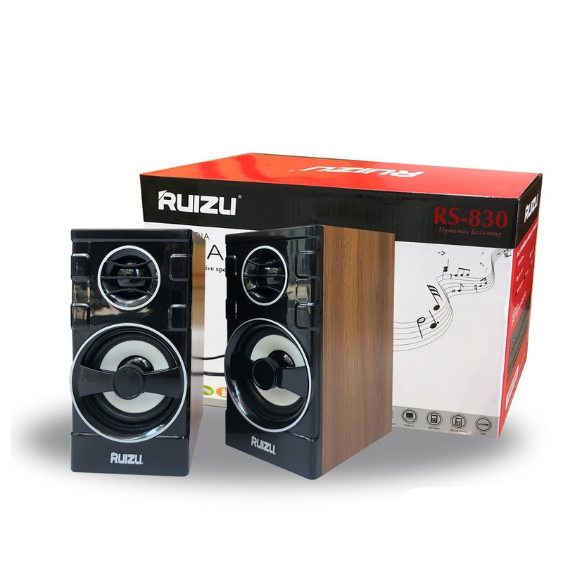 Loa Vi Tính 2.0 Ruizu RS-830-NGUỒN USB