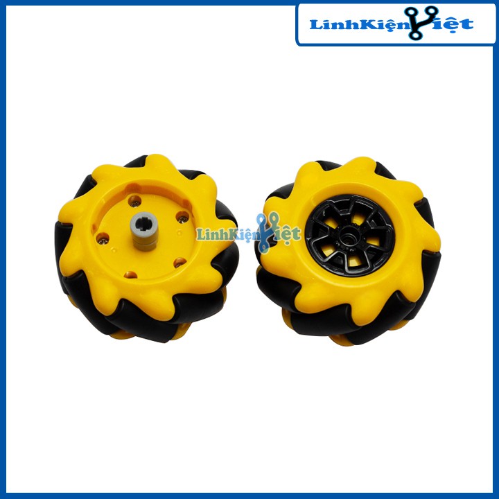 [Rẻ vô địch] Bánh Xe Mecanum Omni , Bánh Xe Đa Hướng, Bánh Xe Thông Minh 60mm