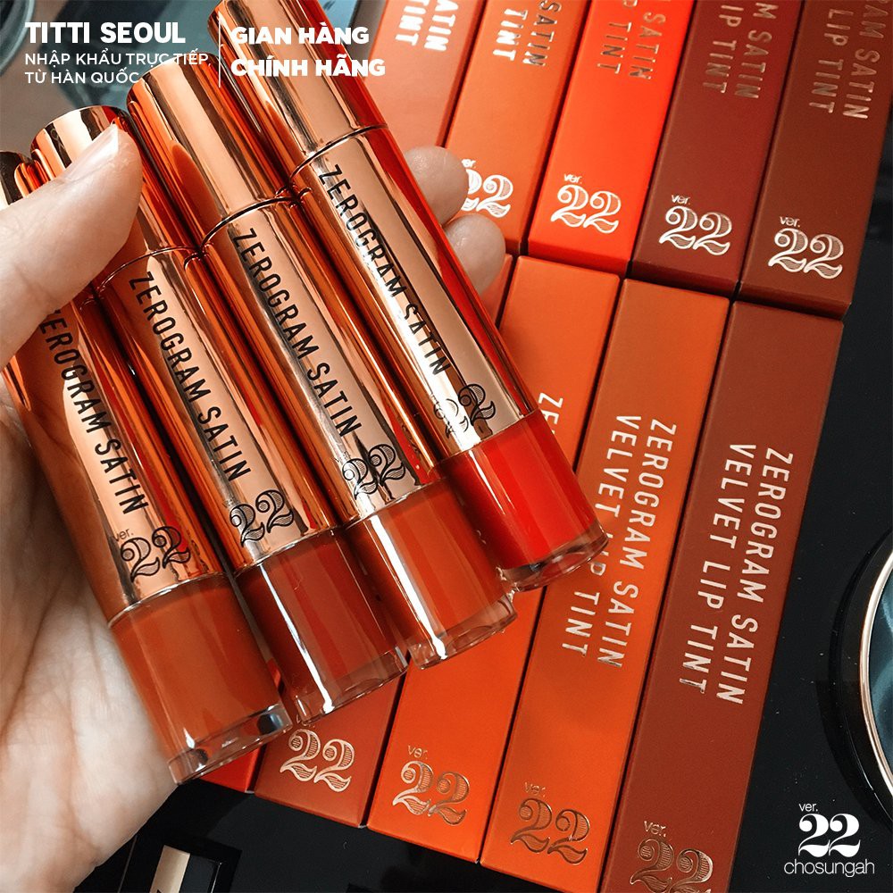 Son Kem Lì Chosungah Ver 22 Zerogram Satin Velvet Lip Tint | BigBuy360 - bigbuy360.vn