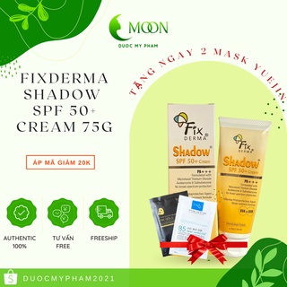 Kem chống nắng Fixderma Shadow SPF 50+ Cream PA+++ dạng kem mỏng nhẹ không gây bí da ngăn ngừa da thâm sạm 75g