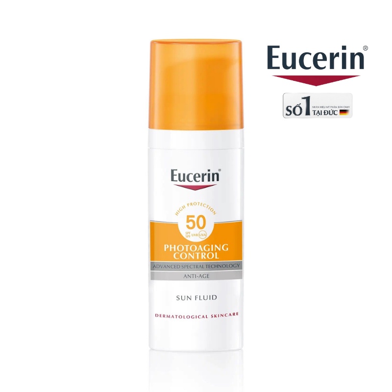 [BEST SELLER] EUCERIN Kem Chống Nắng Giúp Ngăn Ngừa Lão Hóa Da Eucerin Sun Fluid Photoaging Control SPF 50+( 50ML)