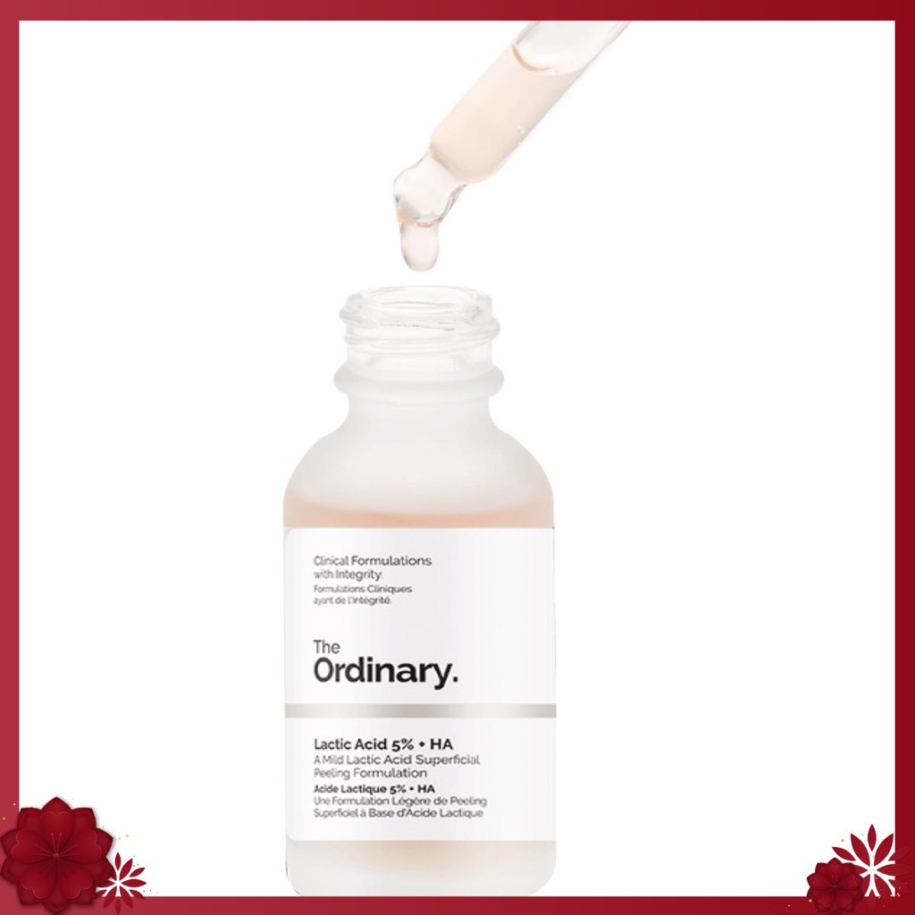 Tẩy da chết hóa học Lactic Acid + HA - The Ordinary ✟α